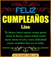 Frases de Cumpleaños Lisa